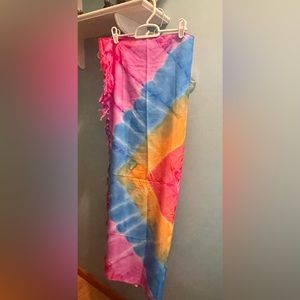 Vivid tie dye pareo sarong by Rima Beachwear